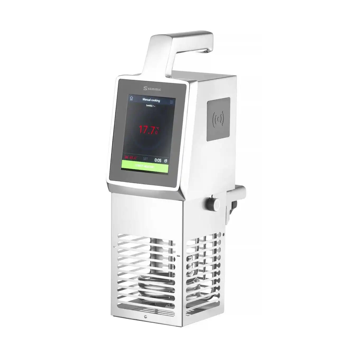 Termocirculator cu imersie SmartVide X pentru gătire sous-vide, Argintiu, 230V/2000W, 125x148x(H)385mm