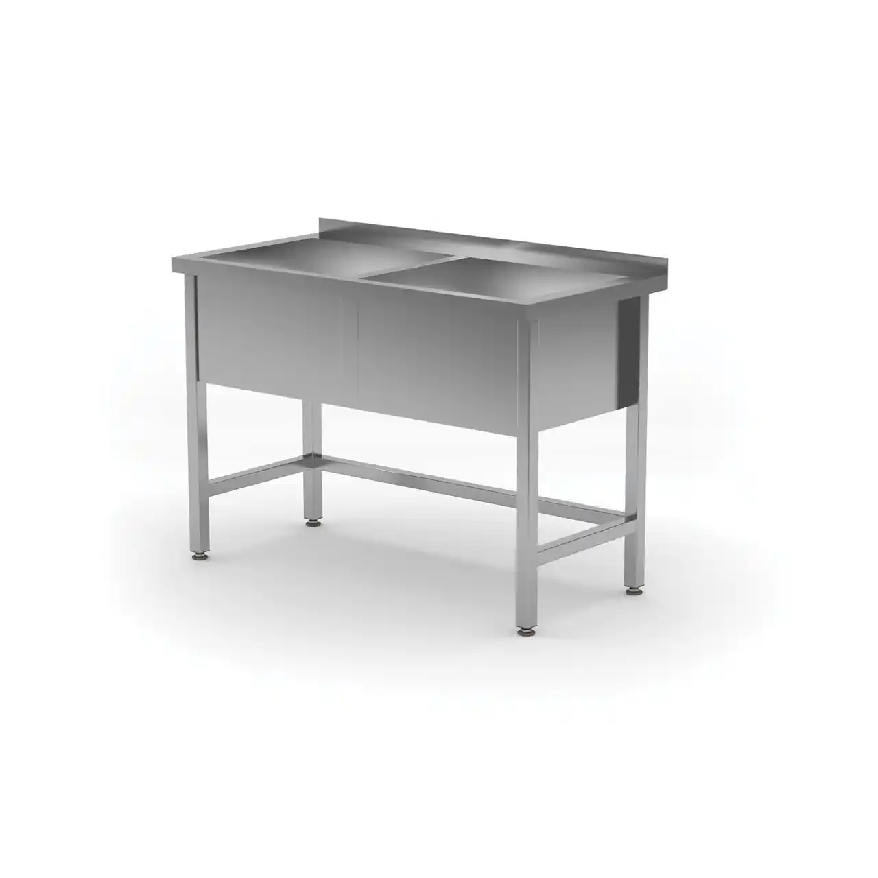 Masă cu două chiuvete 1200×600×850 mm, adâncime 300 mm, Profi Line