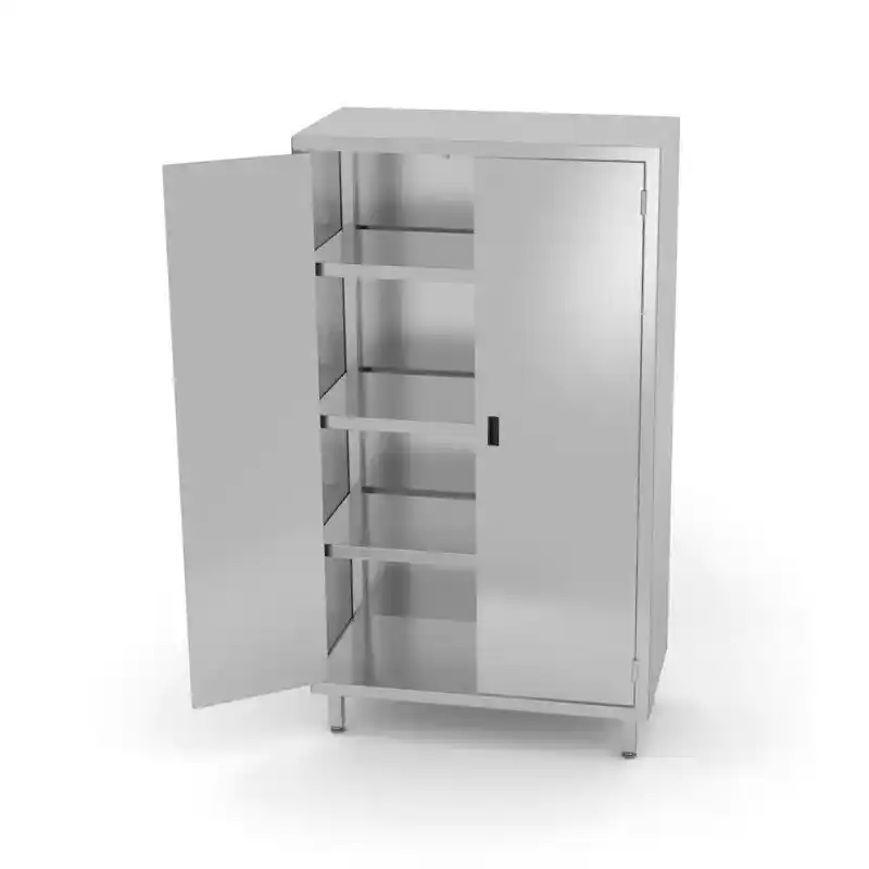 Dulap de depozitare din oțel inoxidabil cu uși batante, 1000×500×2000 mm