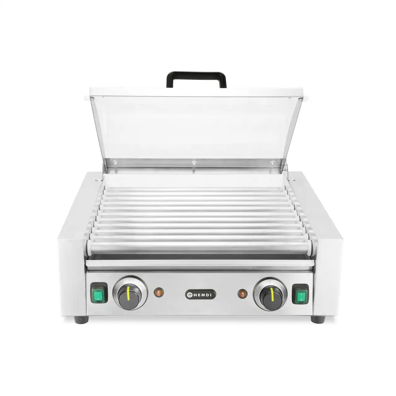 Grătar cu role și capac, 11 role, 220-240V/980W, 566x527x(H)259mm