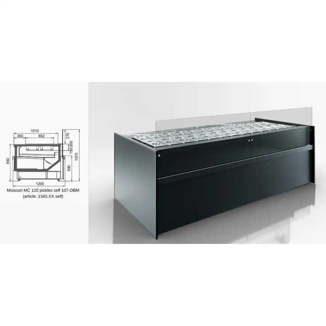 Vitrina Missouri MC 120 pickles self 107-DBM - 937