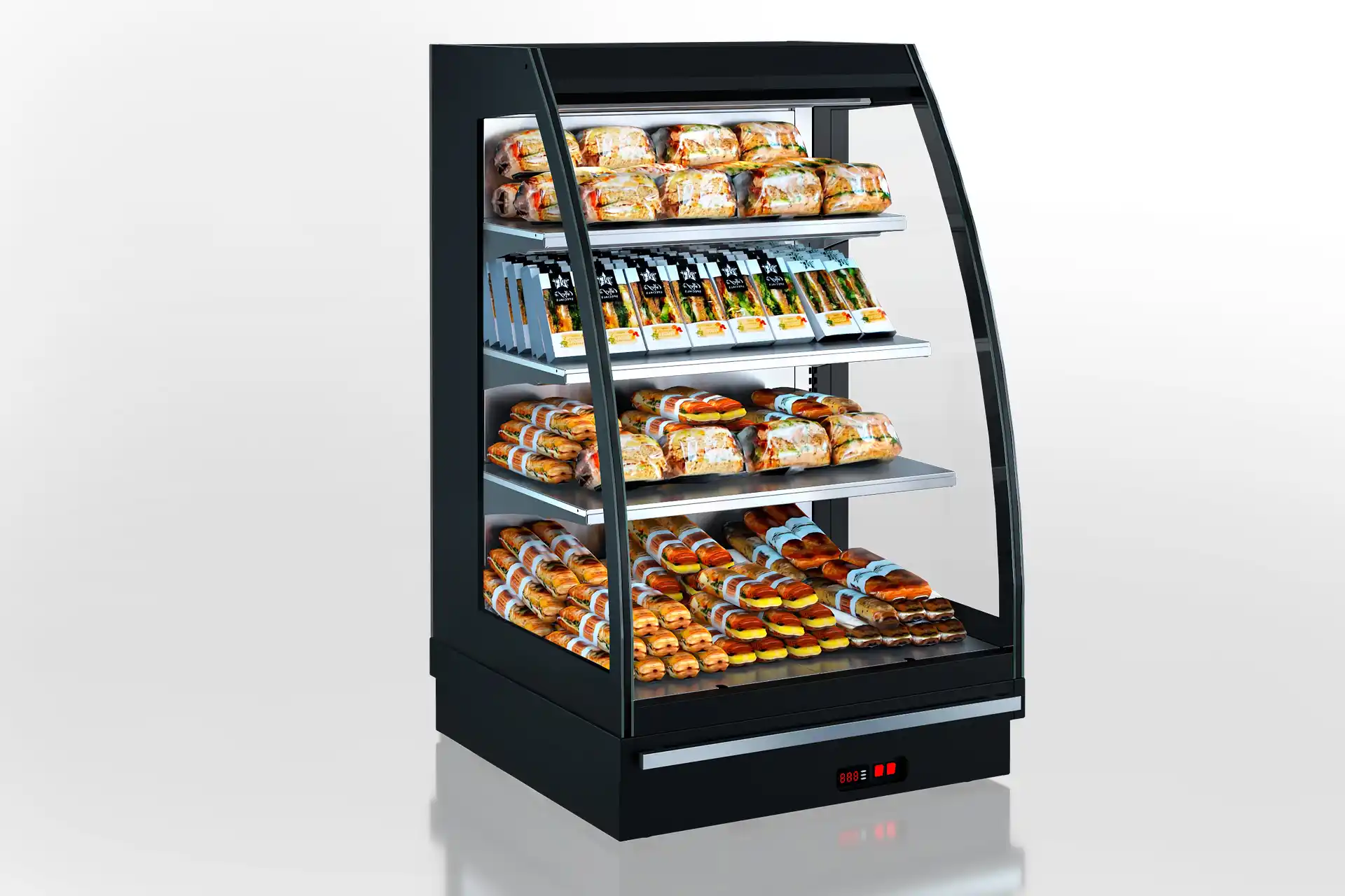 Semi-vertical cabinet Louisiana eco NSV 095 heat O 160 (Rounded sidewall) - 905