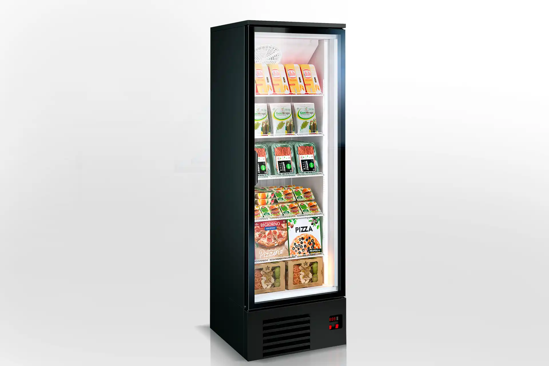 Vitrină pentru alimente congelate Kansas tandem 1 S1 076/200 LT D A