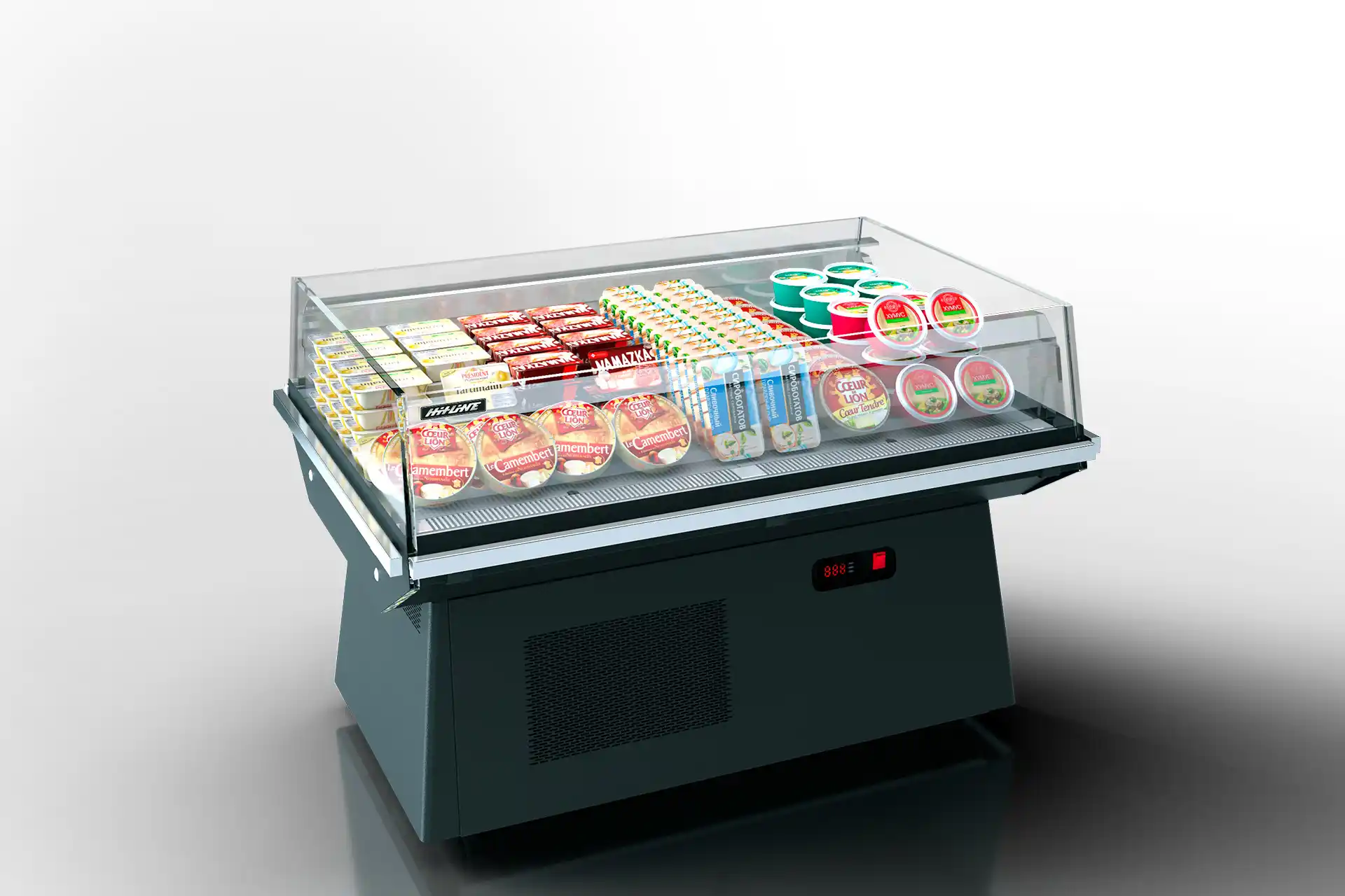 Vitrină promoțională Virginia AK 100 deli self 083-DLA without lid - 937