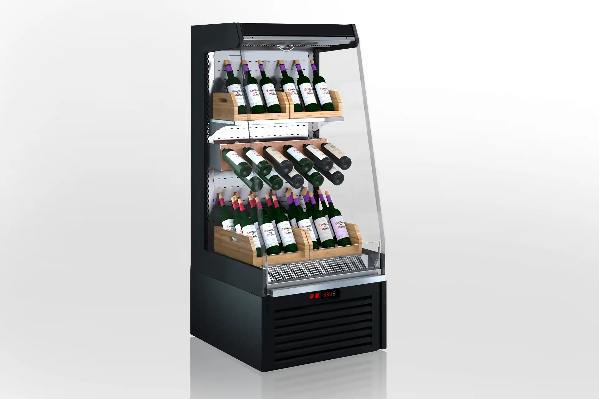 Semi-vertical cabinet Indiana eco ASV 070 wine O 144-DLA - 640