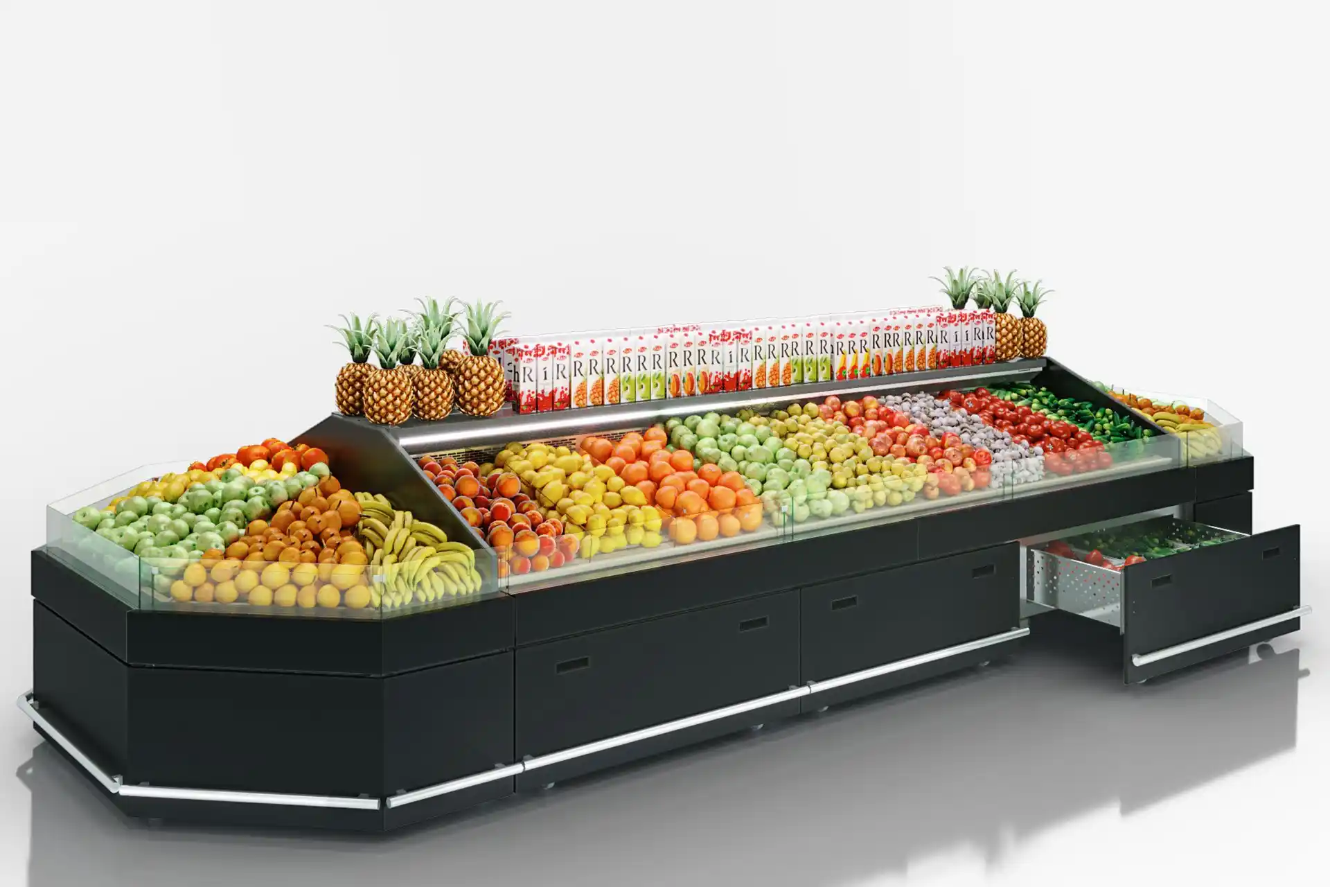 Vitrine specializate pentru fructe și legume Missouri VF MC 110 VF self 110-DBM - 1250