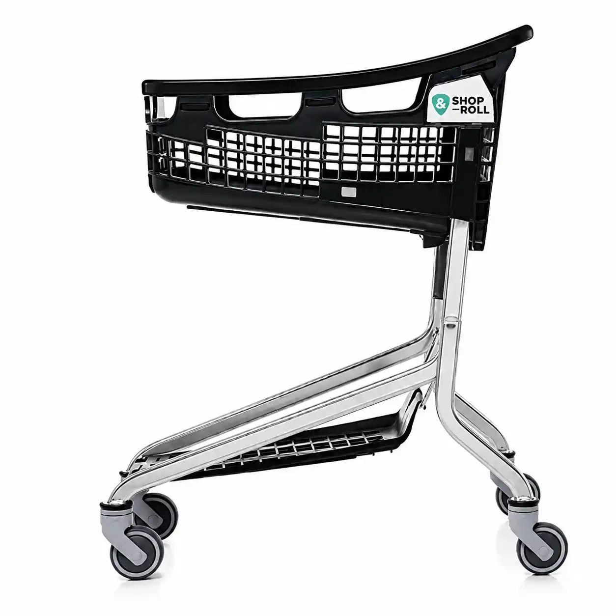 Cărucioare de cumpărături compacte cu scaun pentru copii 75 l seria Loop XS gri