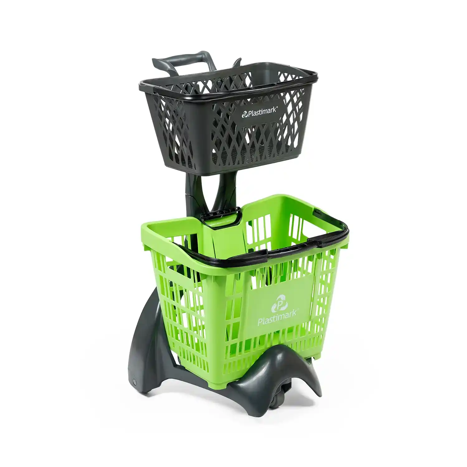 Suport mobil din plastic pentru coșuri de cumpărături Plastimark Kery
