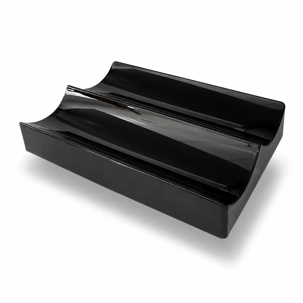 Thermoformed polystyrene banana display holder