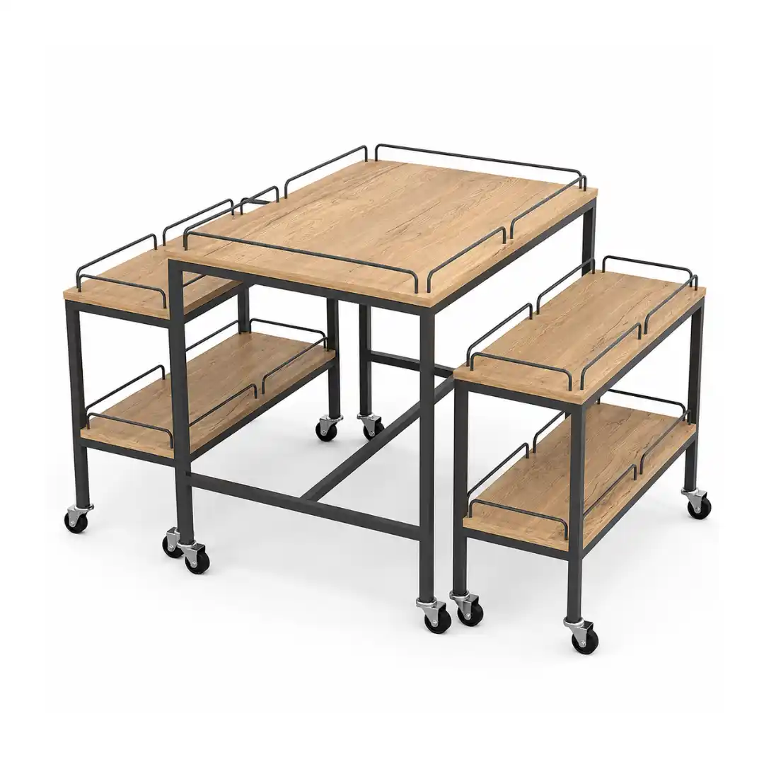Stand promoțional modular pentru produse ambalate, 1000 × 800 × 1000 mm