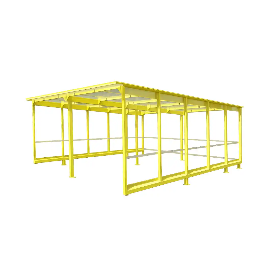 Stație pentru depozitarea cărucioarelor de cumpărături din profile de aluminiu Model Alea