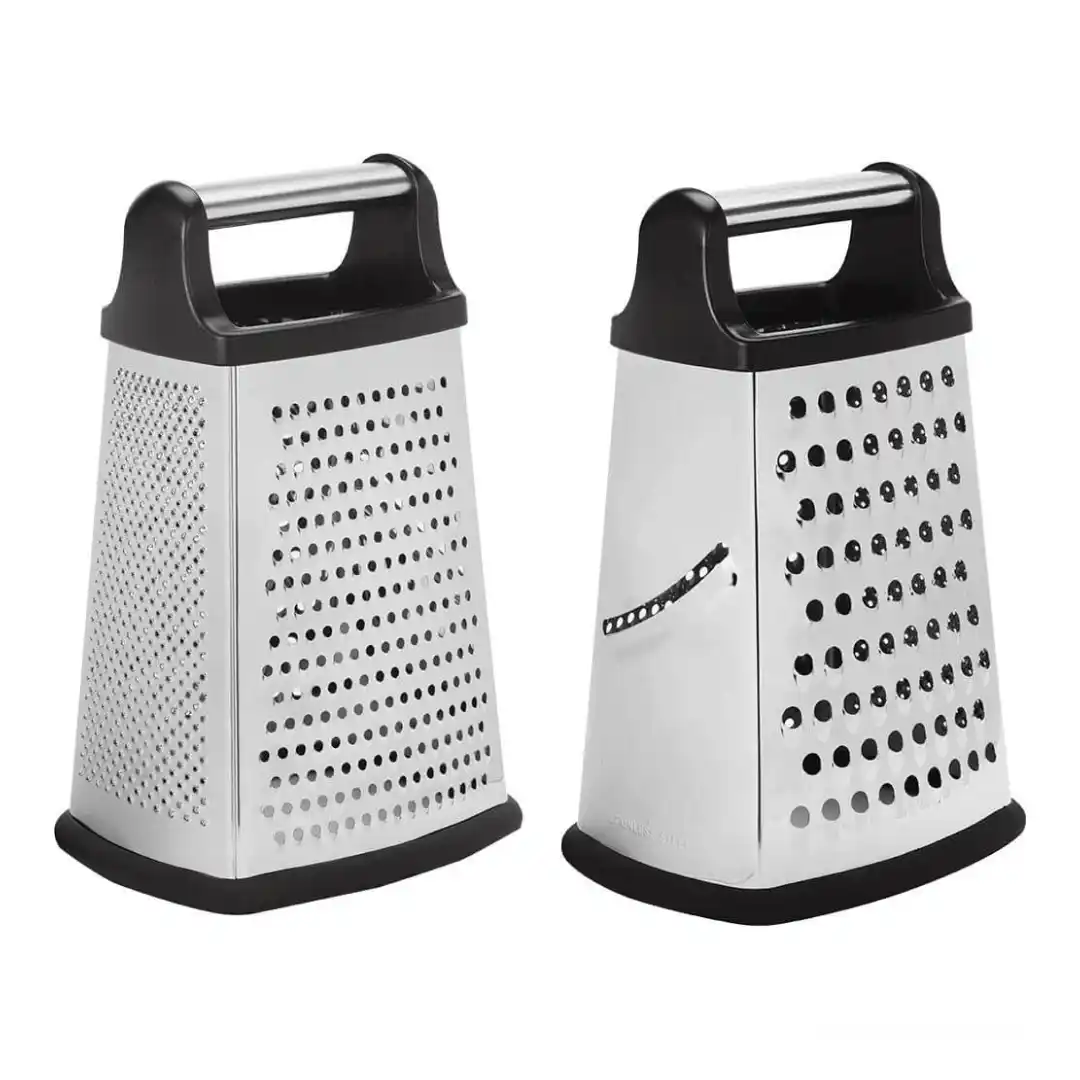 Тёрка четырёхсторонняя из нержавеющей стали 100×80×230 мм