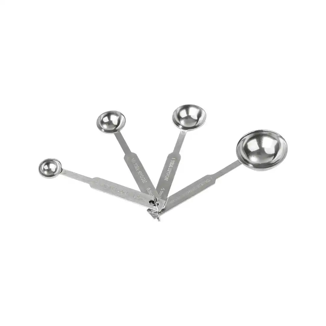 Stainless steel measuring spoon set