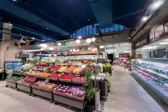 Стеллажи для выкладки овощей и фруктов с нижним уровнем