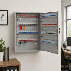 Металлический шкаф для безопасного хранения ключей 450×380×80 мм