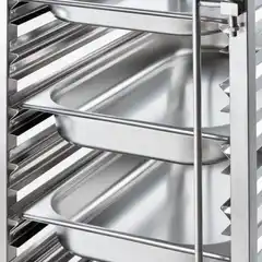 Транспортная тележка из нержавеющей стали, 14x GN 1/1