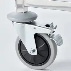 Транспортная тележка из нержавеющей стали, 14x GN 2/1