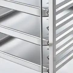 Транспортная тележка из нержавеющей стали, 14x GN 2/1
