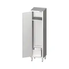 Профессиональный шкаф с интегрированной раковиной, для HoReCa и технических помещений, 500×500×2000 мм