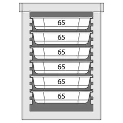 Транспортировочный термоконтейнер из полиэтилена для GN, 86 л, 650×450×625 мм