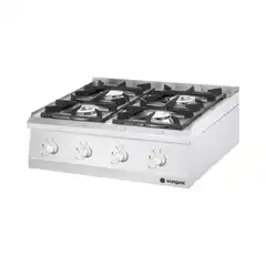 Aragaz profesional pe gaz cu 4 arzătoare, 20,5 kW, G20