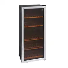 Винный холодильник 171 бутылка, 2 зоны, +5°C–22°C, LED