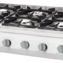 Профессиональная газовая плита с 6 конфорками, 36,5 кВт