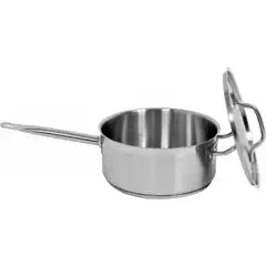 Сковорода с ручкой и крышкой 16x9,5см, 1,9л, YATO