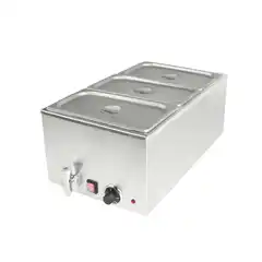 Электрический мармит (бен-мари) настольный, 3×GN 1/3, 1,2 кВт