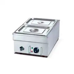 Электрическая водяная баня, GN 1/2×2, 30–85 °C, 0,8 кВт, 550×400×300 мм