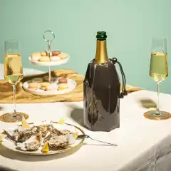 Платиновый охлаждающий чехол для бутылок игристого вина
