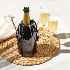 Платиновый охлаждающий чехол для бутылок игристого вина