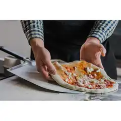 Amica Classica pizza peel, made of aluminum, short handle, head size 300x300 mm