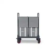 Тележка Room Service PROPLUS 108 с 2 отсеками по 125 л, 530x890x1130 мм