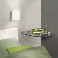 Угловая полка Glassline, из прозрачного стекла, размер 250x250x8 мм