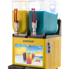 Диспенсер для Холодных Напитков 2x12 l Желтый SLUSH Twin Allure