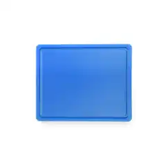 Доска белая, 26.5x32.5x(В)1.2 см - GN1/2, с канавкой для слива, полиэтилен HDPE 500, соответствует нормам гигиены HACCP