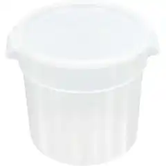 Круглый контейнер с ручками и шкалой, 10 л, Ø310×210 мм
