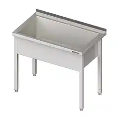 Стол из нержавеющей стали с мойкой, h=400, 1000x600x850 mm, STALGAST