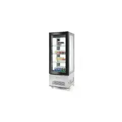 Холодильная витрина с двойным остеклением и LED-подсветкой 550 л 850×650×1908 мм