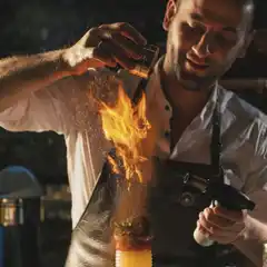 Газовая горелка для карамелизации десертов Crème Brûlée, 145×70×190 мм — HENDI