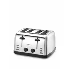 Тостер на 4 ломтика, нержавеющая сталь, 240V/1500W, 295x335x(H)180mm