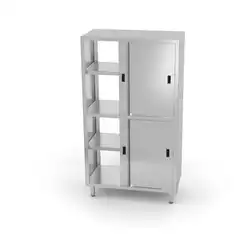 Проходные шкафы из нержавеющей стали с раздвижными дверями Kitchen Line