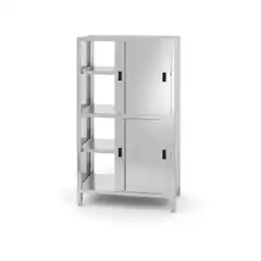 Проходные шкафы из нержавеющей стали с раздвижными дверями Kitchen Line