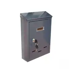 Металлический почтовый ящик, 285×200×60 мм, зелёный