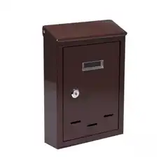 Металлический почтовый ящик, 285×200×60 мм, зелёный
