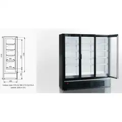 Витрина Indiana cube 2-FG AV 066 LT D 210-DLA (2092) - 1250