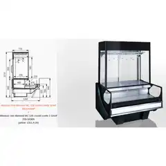 Витрина Missouri cold diamond MC 126 crystal combi 2 S/self 200-S/DBA (Upper enclosure: static, packaged unit) - 1300