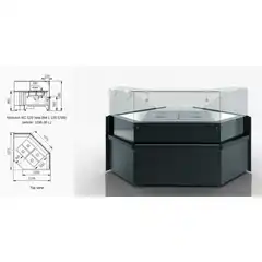 Витрина Missouri NC 120 heat BM PS/L/self — угловые элементы
