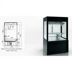 Витрина Missouri AC 120 crystal S 203-D/DLA - 1250